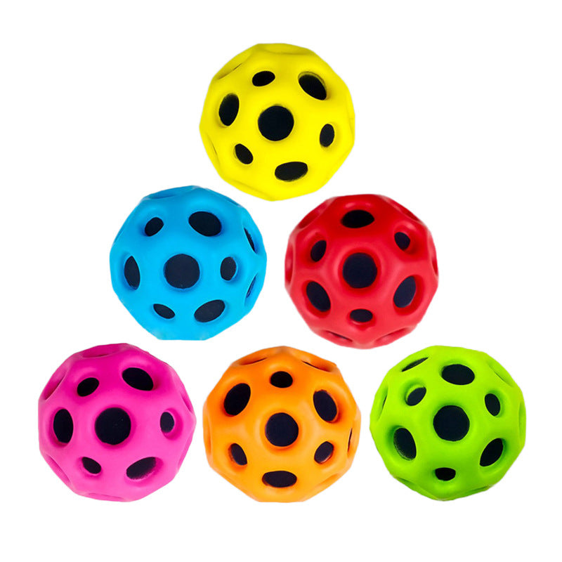 Moon Shape Porous Bouncy Ball - Soft and Anti-fall 