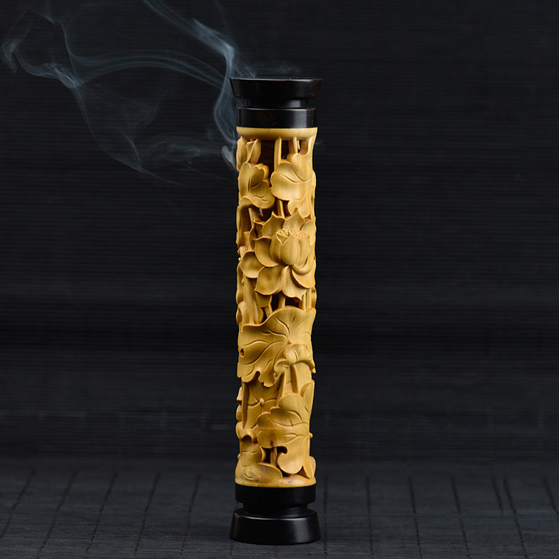 Wooden incense burner