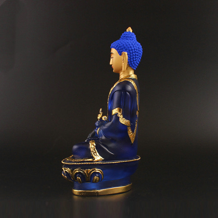 Imitation glass pharmacist Buddha statue