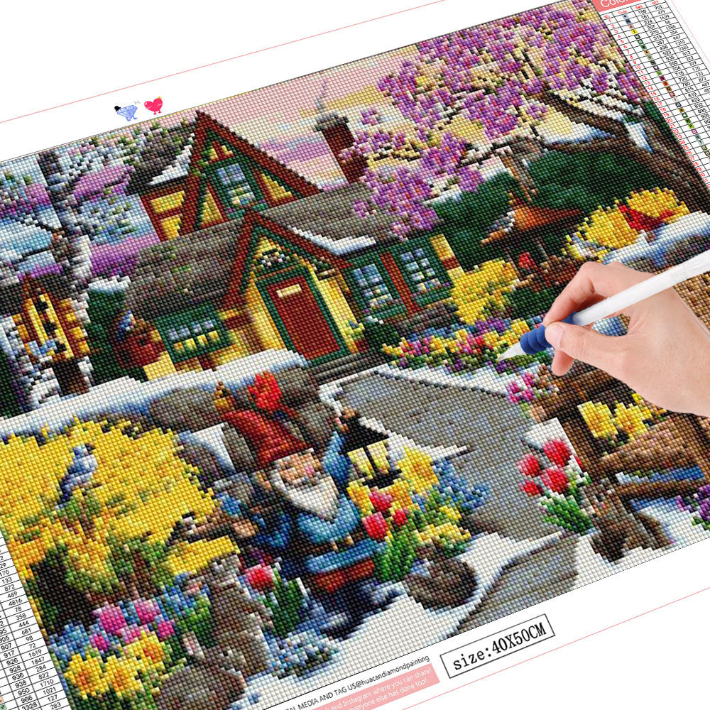 House Theme Diamond Painting Full 5D Embroidery Garden Landscape