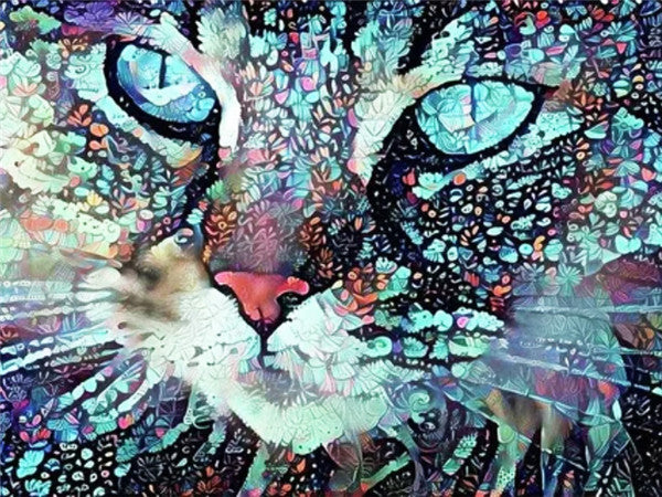 Diamond Painting Full Cat Kit Animal Home Decoration