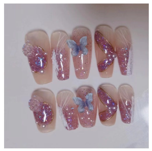 Camellia Series Hand-worn Armor Removable Nail Stickers