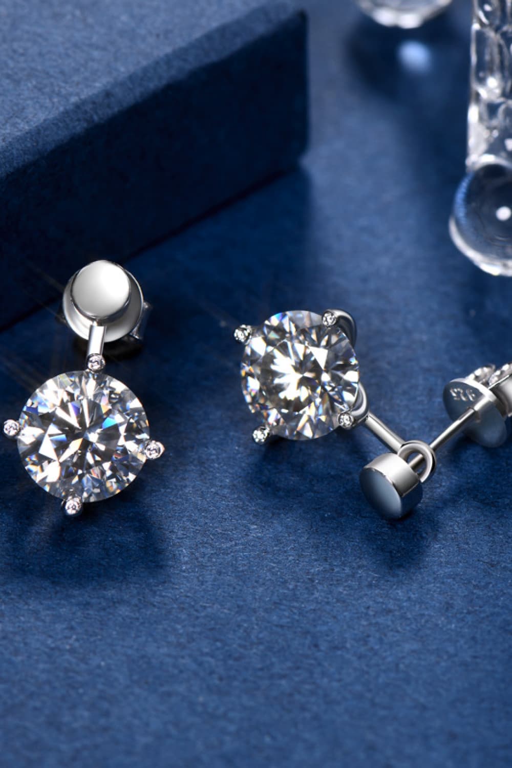 Adored 4 Carat Moissanite Drop Earrings 