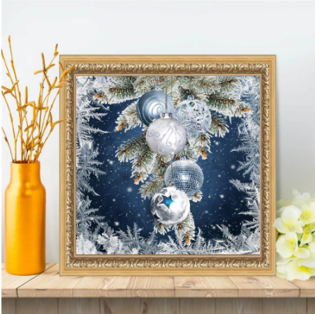 Diamond Painting Christmas Ball Novelty Snow Scenery Handmade Gift