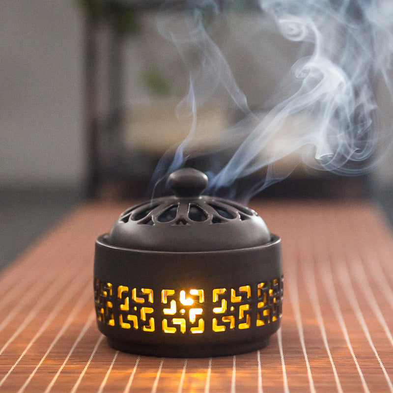 Incense burner ceramic creative night light