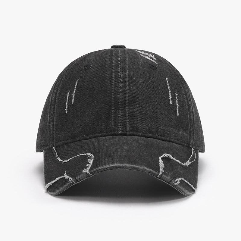 Raw Hem Adjustable Cap - Babbazon New Products