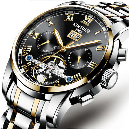 Solid stainless steel mechanical watch