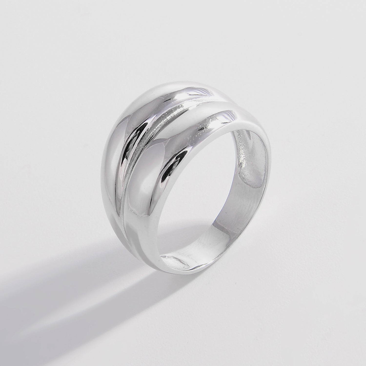 925 Sterling Silver Bulging Ring 