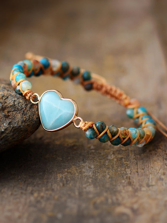 Heart Shape Beaded Bracelet 