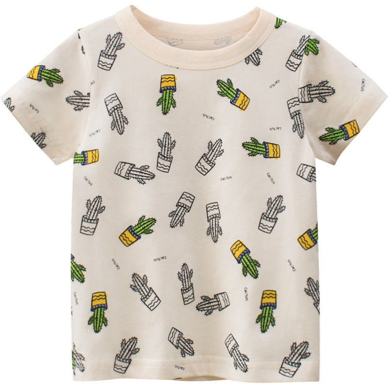 Summer New Boys Short Sleeve T-Shirt Children's Clothing