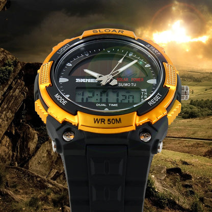 Time Beauty Men's Fashion Solar Watch Waterproof Electronic