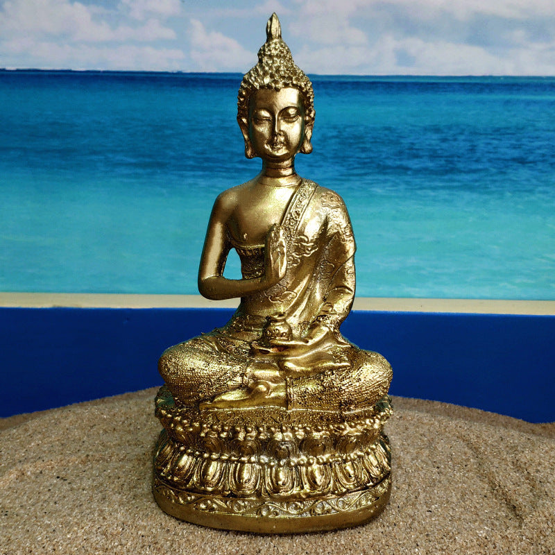 Hot Sell Resin Handicraft Buddha Statue Ornament