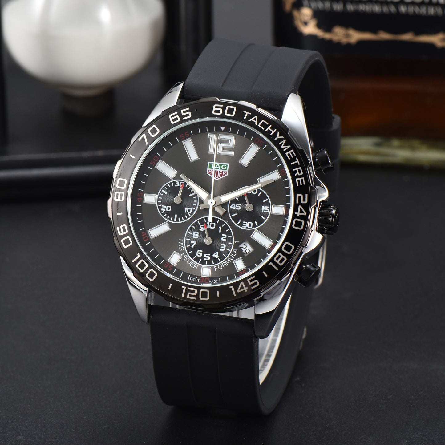 Timing Waterproof Sports Men's Watches Silicone Wrist Watch