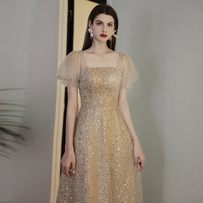 New Fashion Personality Bridal Sequin Dress