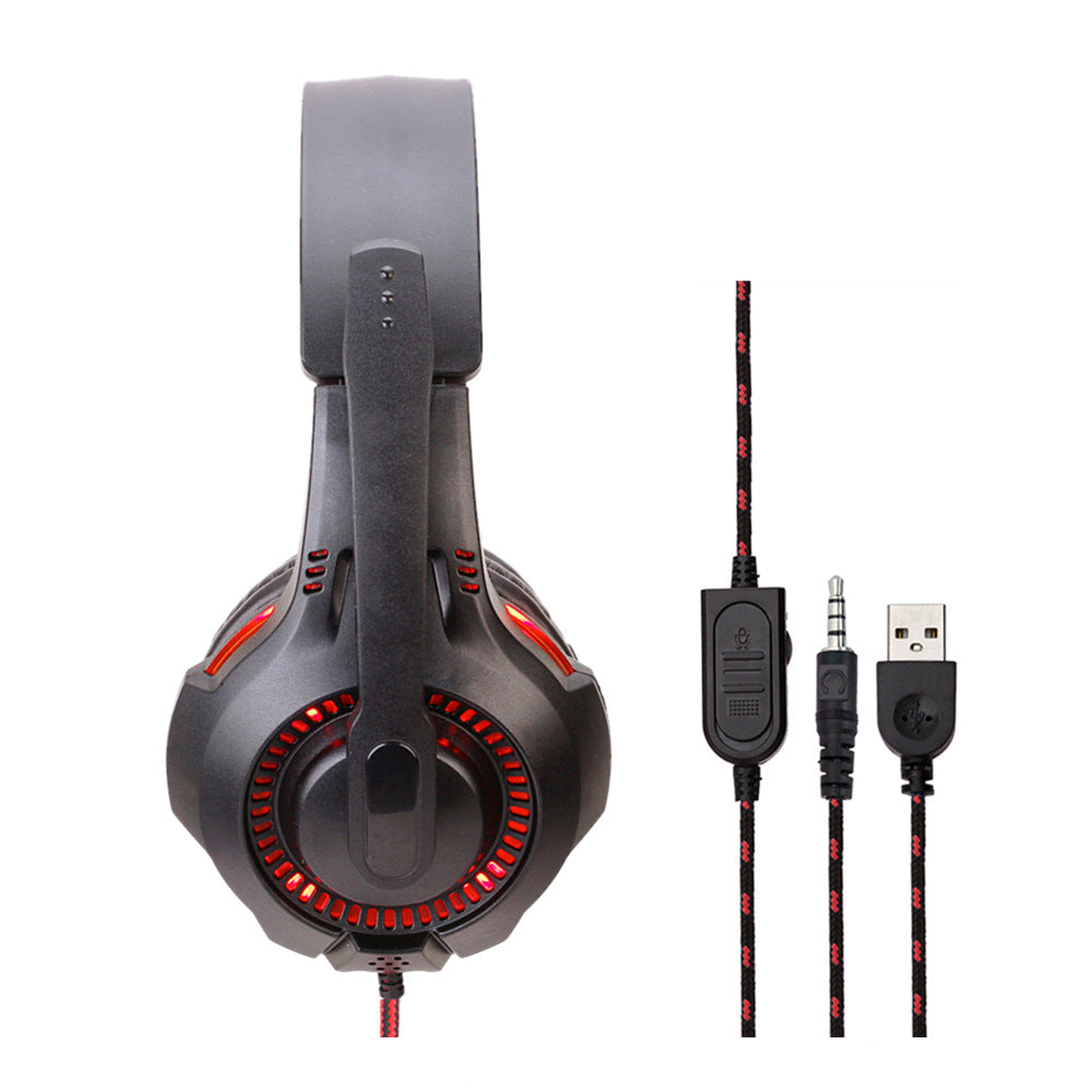 Light-emitting Head-mounted PS5 Gaming Headset Head-mounted