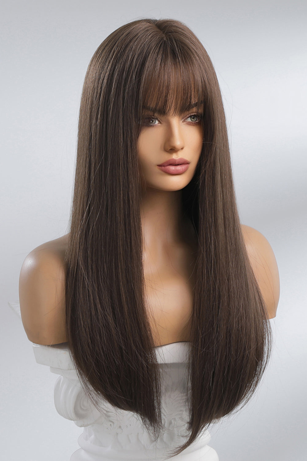 Full Machine Long Straight Synthetic Wigs 26'' 