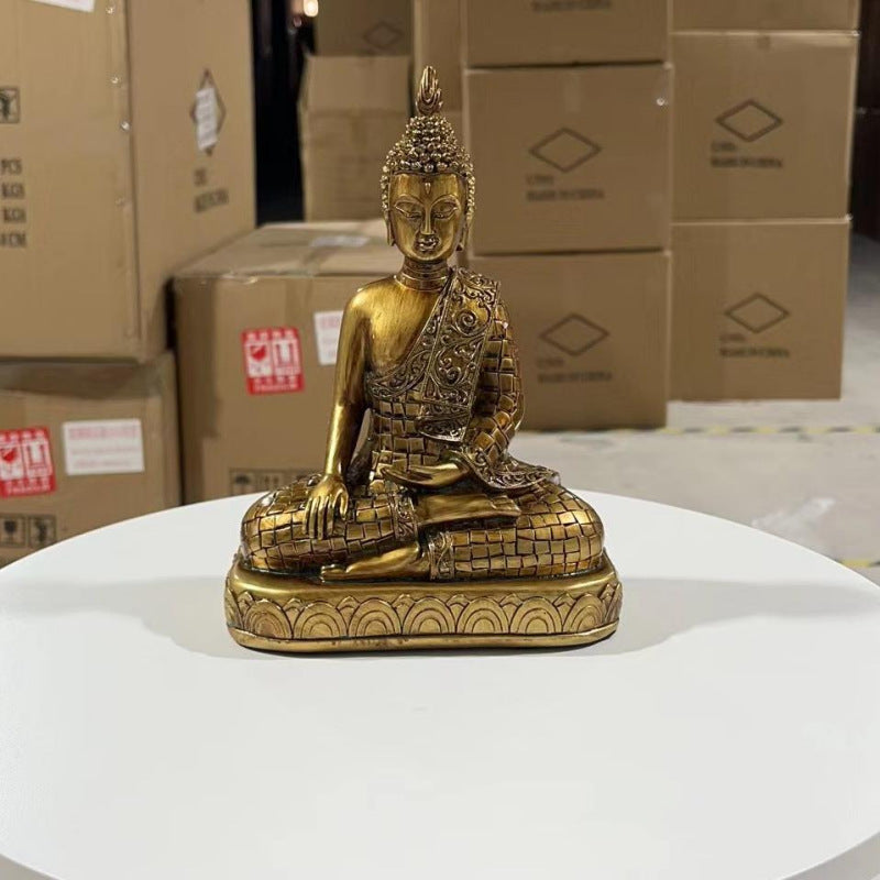 Hot Sell Resin Handicraft Buddha Statue Ornament