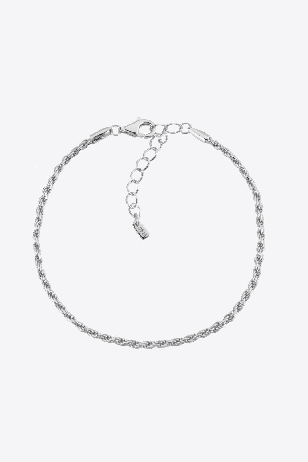 925 Sterling Silver Twisted Bracelet 