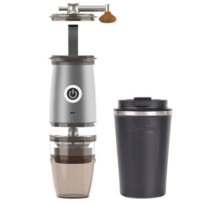 Small Coffee Machine Portable Coffee Bean Grinder USB Electric Manual Integrated