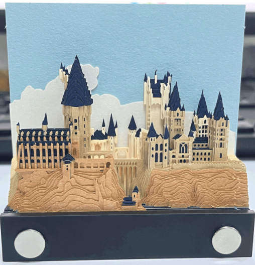 3D Paper Sculpture Model Of Castle 