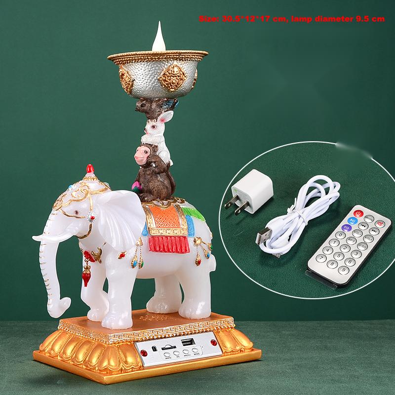 Household Plug-in For Buddha Lamp Jixiang Candlestick