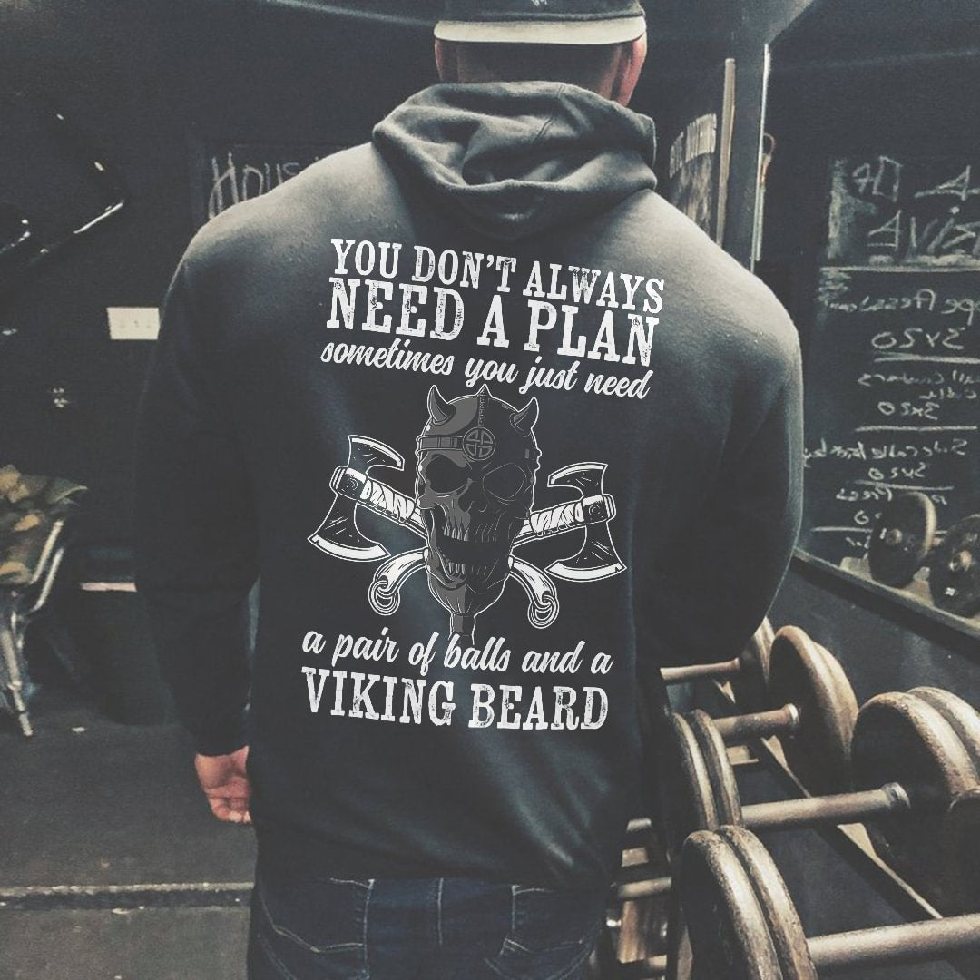 Three-dimensional Patch Pocket Printed Sweatshirt Men's Trendy Brand