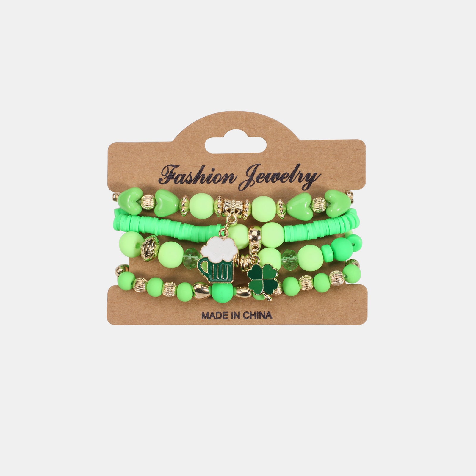 Beaded Soft Pottery Charm Bracelet - Babbazon bracelet