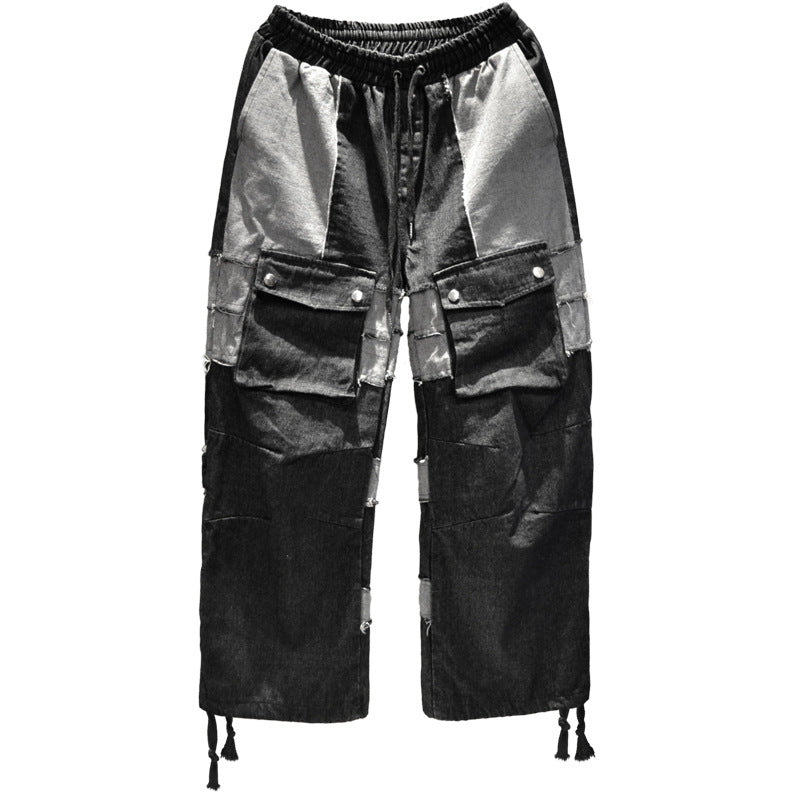 Ins Korean Style Stitching Trend Pants