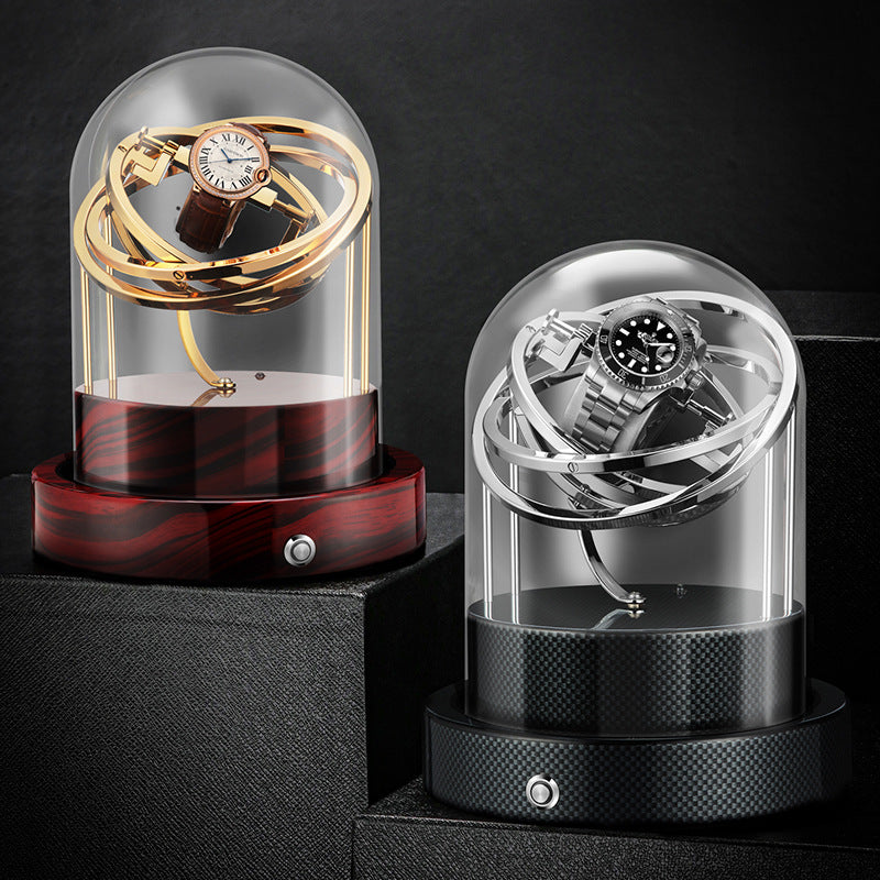 Beautiful Glass Cover Mechanical Watch Shaker