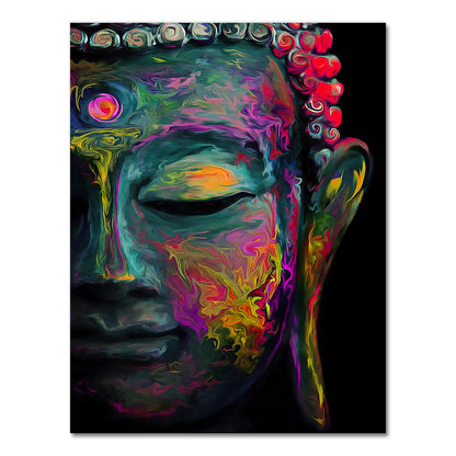 Abstract Buddha Statue Canvas Art Poster Decoration