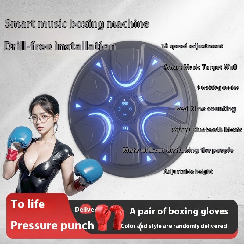 Intelligent Music Boxing Machine Wall Target Training Reaction Target Home Hanging Wall Sanda Decompression Violently Sweat Slimming