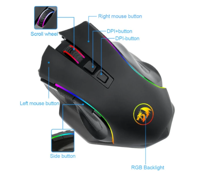 Fashion M602 Dual-mode Wireless Wired Gaming Wireless Mouse Lol