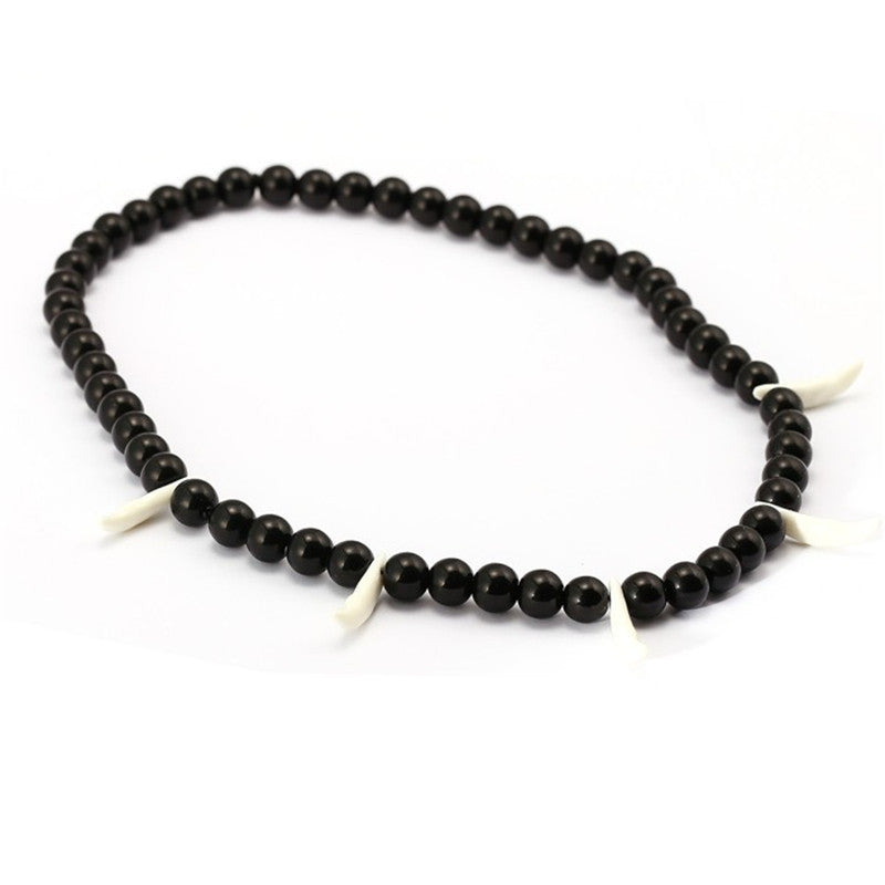 Buddha Beads White Beard Necklace