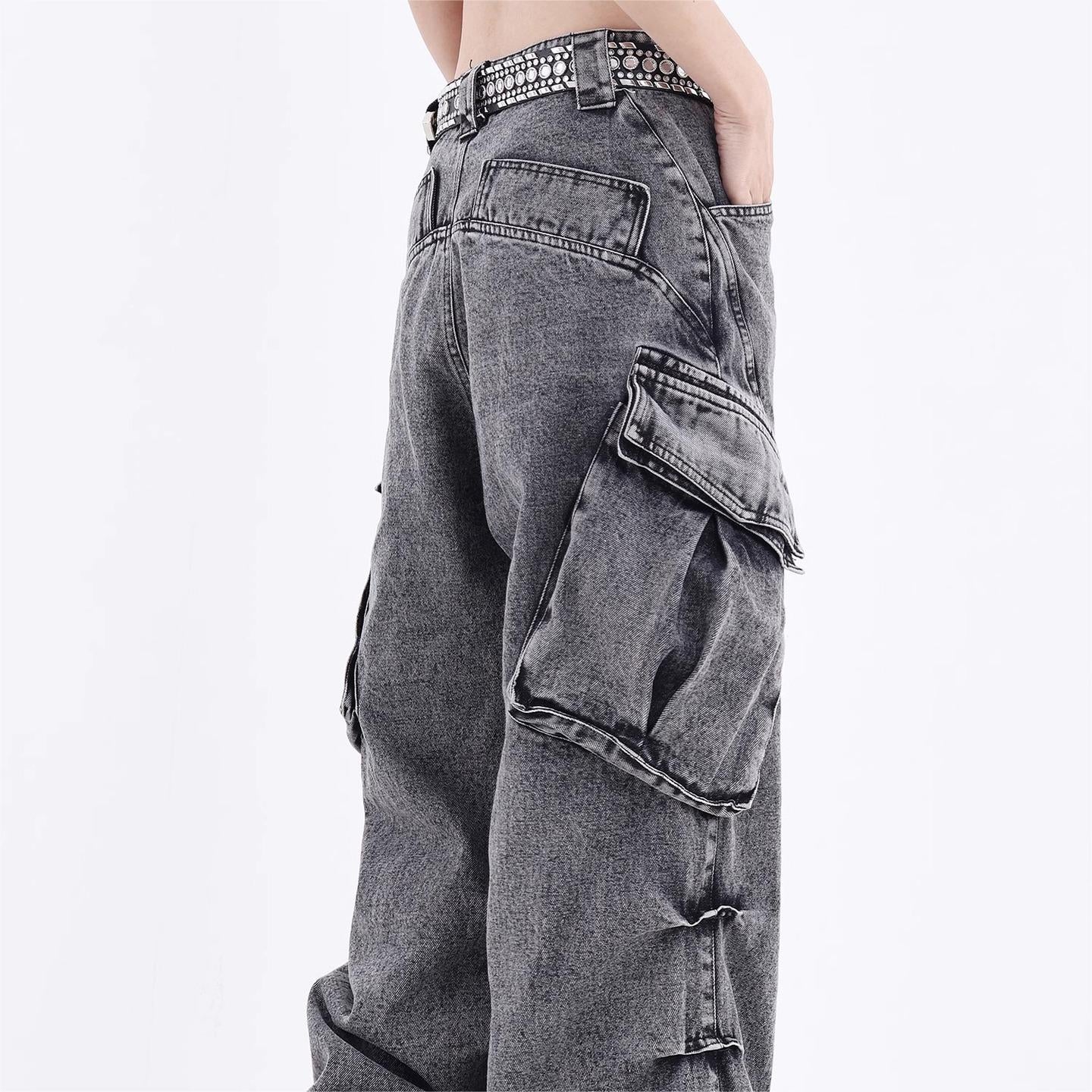 Men's Wide Leg Straight Jeans