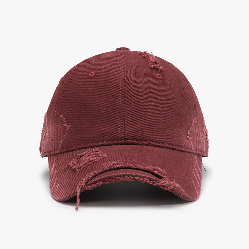 Distressed Adjustable Cotton Hat - Babbazon New Products