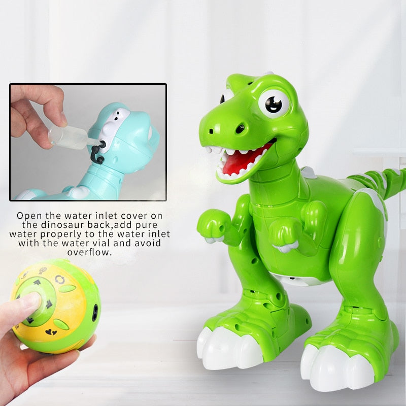 RC Dinosaur - Interactive Spray, Music, and Dance Toy 