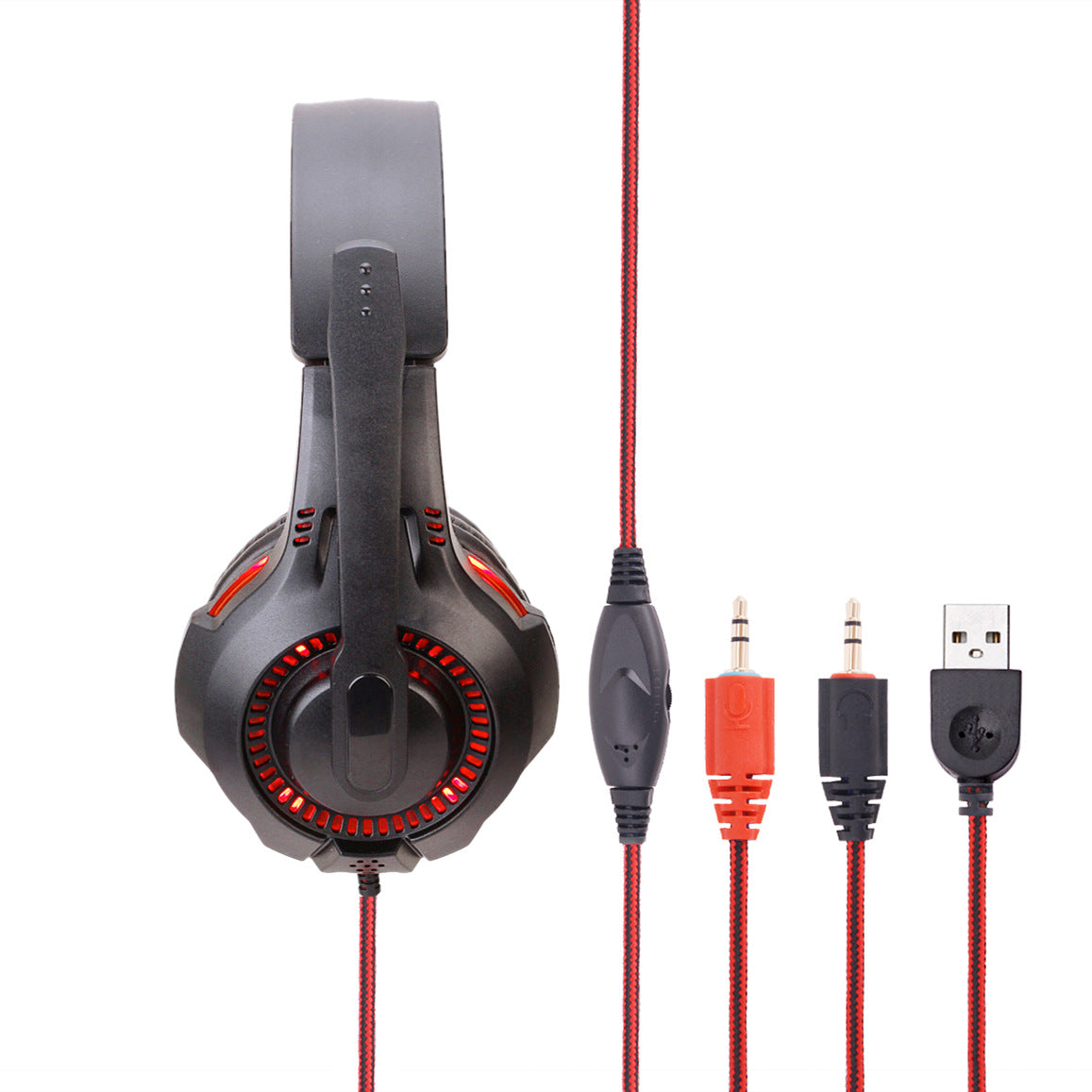 Light-emitting Head-mounted PS5 Gaming Headset Head-mounted