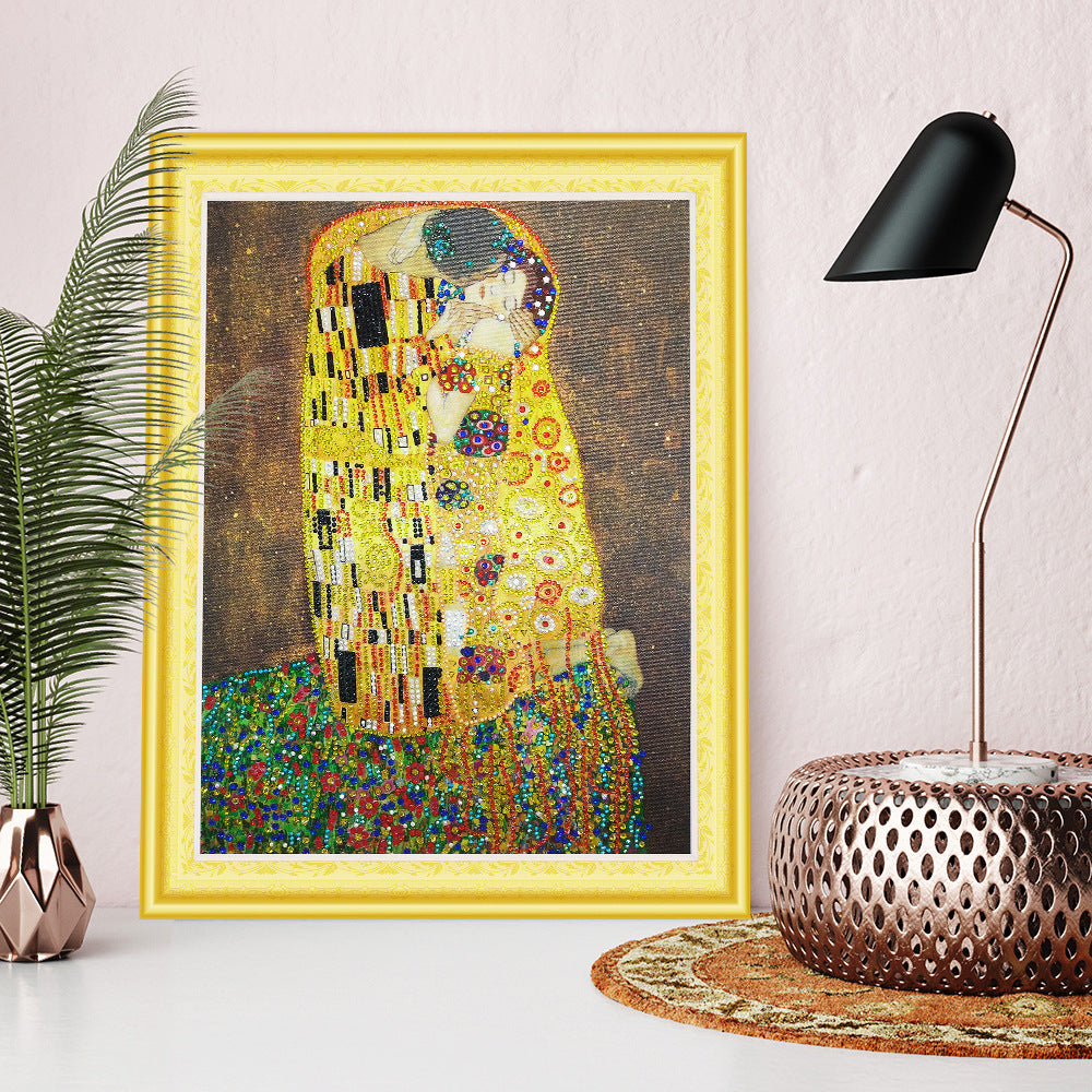 The Kiss By Gustav Klimt Special Shape  Diamond Painting