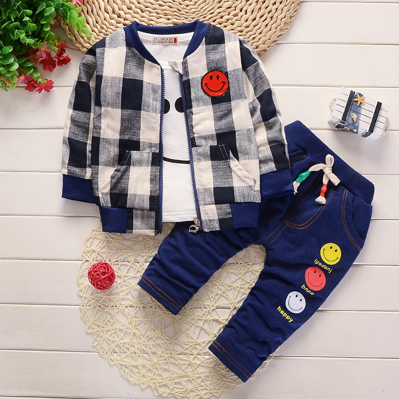 Boy's three-piece long sleeve