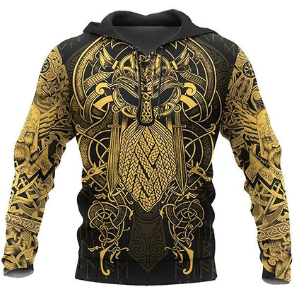 Viking 3D Digital Printing Sweatshirt Jacket