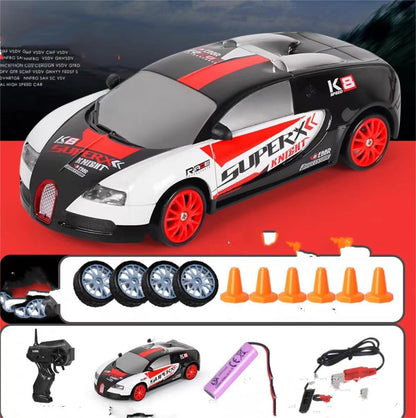 2.4G RC Drift Car: Remote Control GTR AE86 Toy  Babbazon 124 Track Gadi Standard -BABBAZON