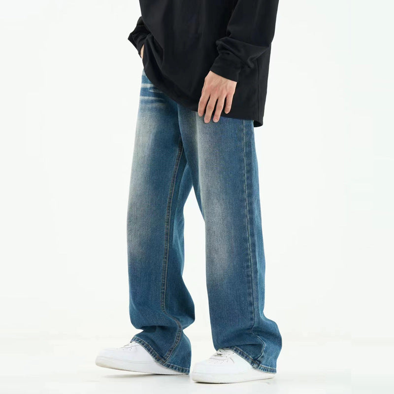 Loose Oversize Straight Washed Jeans