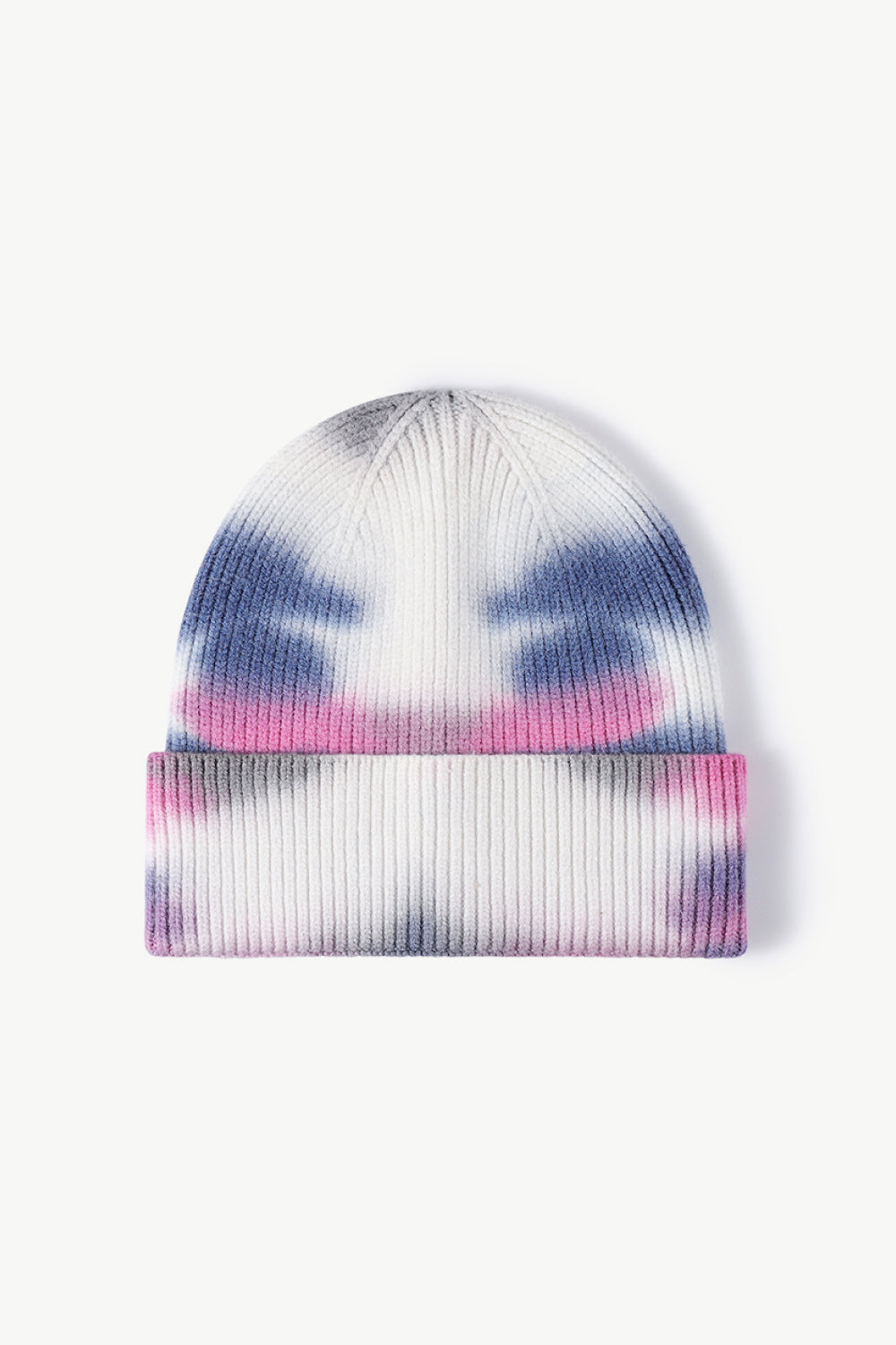 Tie-Dye Cuffed Knit Beanie - Babbazon hats