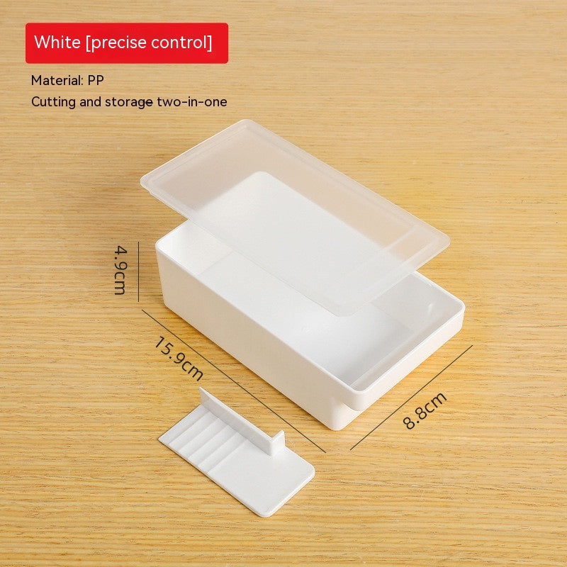 Butter Storage Quantitative Cutting Cheese Crisper 