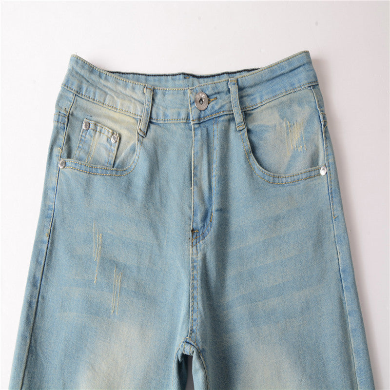 Men's Street Men's Hole Jeans Men's Trousers