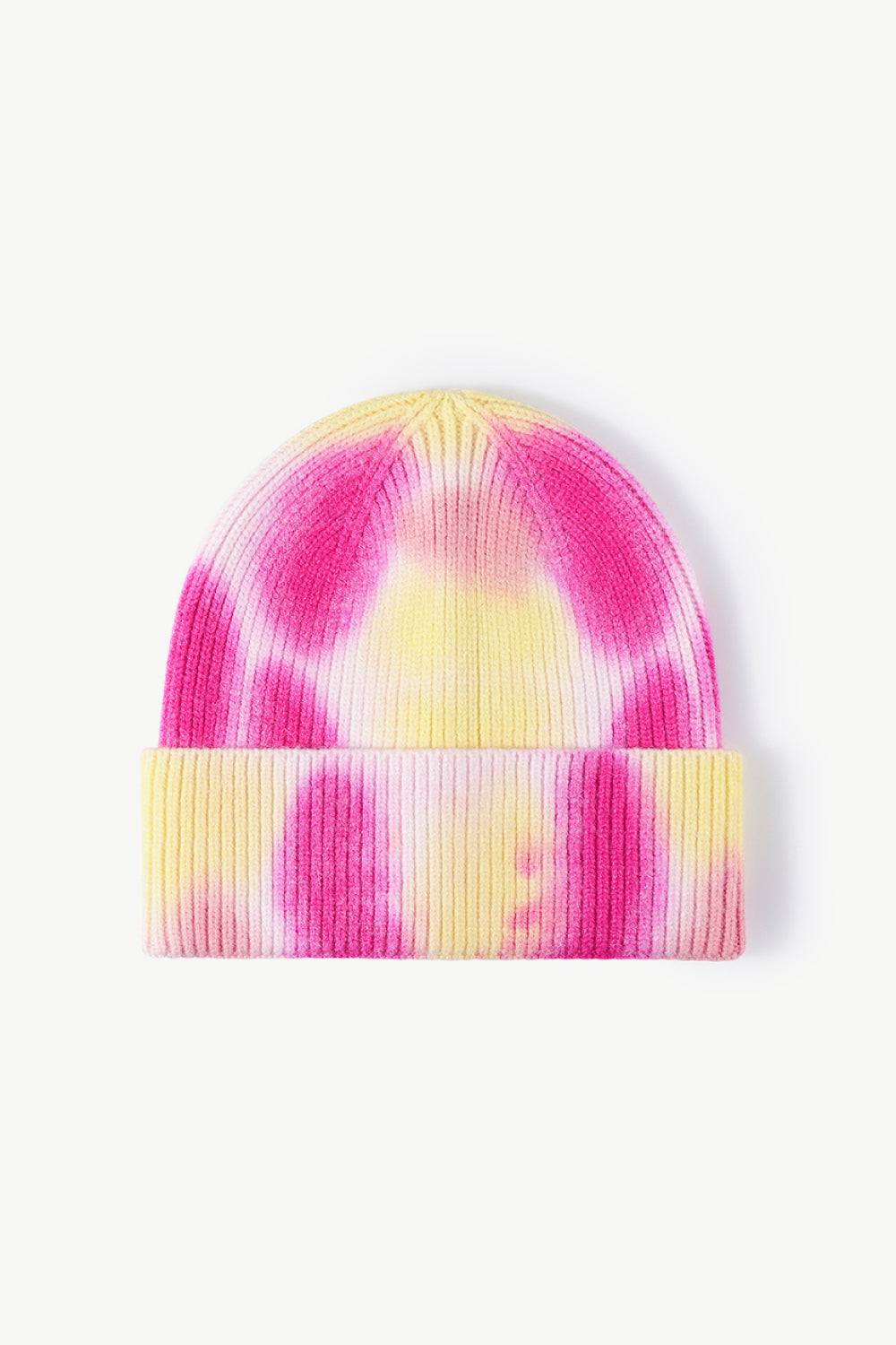 Tie-Dye Cuffed Knit Beanie - Babbazon hats