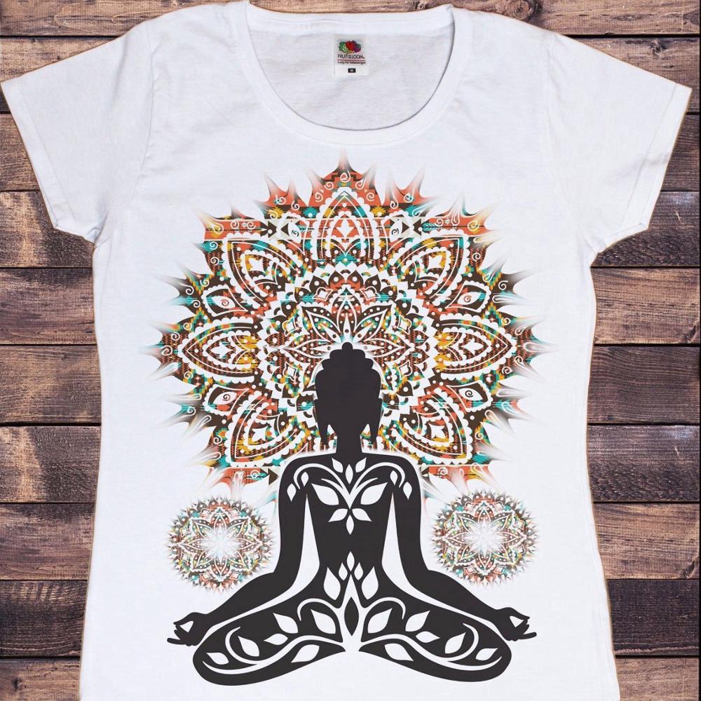 Buddha Wheel Meditation Print Short Sleeve