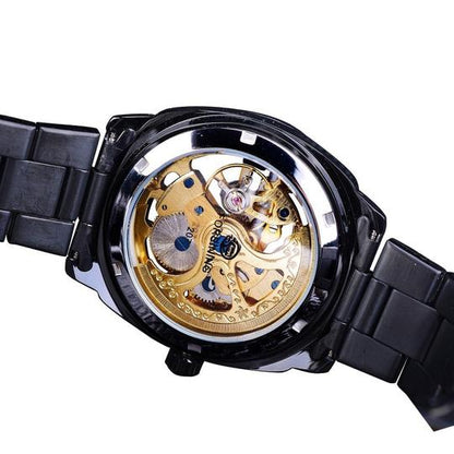 Golden Waterproof Mechanical Watch Men's Fashion Casual Automatic Mechanical Watch