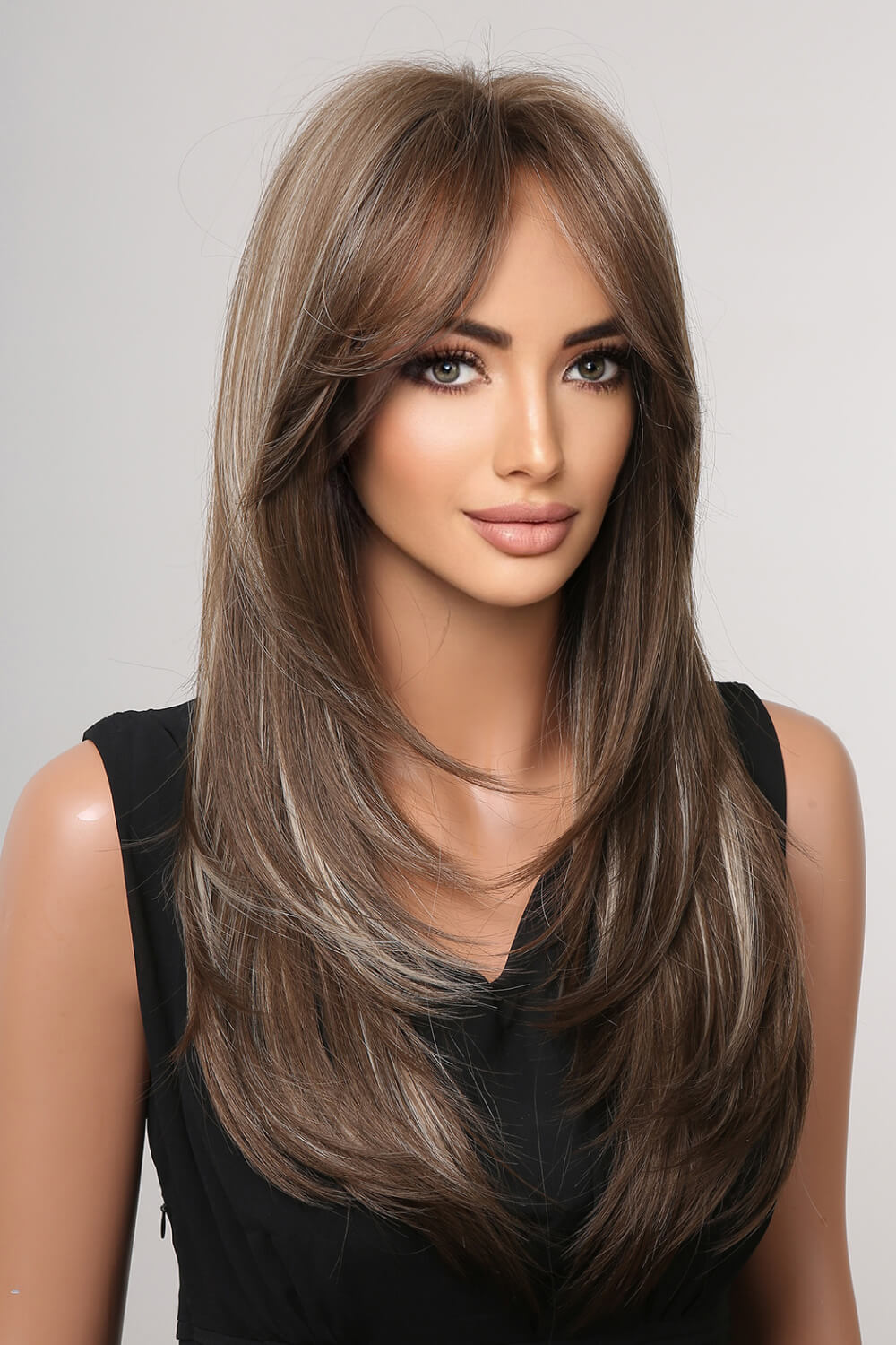 13*1" Full-Machine Wigs Synthetic Long Straight 22" 