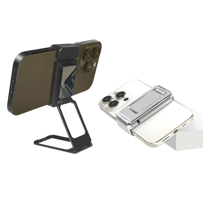 Back Splint Double Ring Square Mobile Phone Bracket Magnetic Metal 